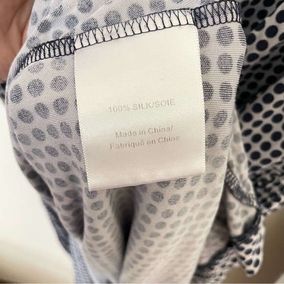 Tory Burch 100% Silk Polka Dot Short Sleeve Mini Dress in Size Small - Picture 4 of 6